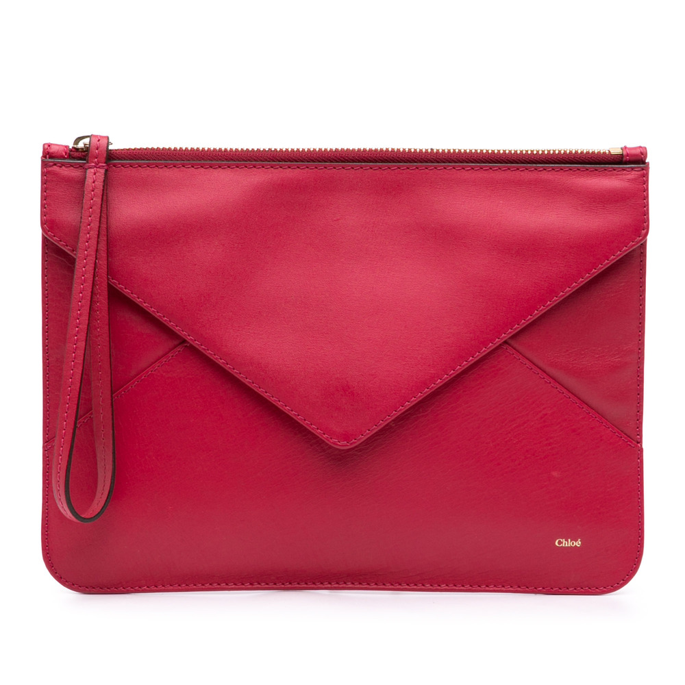 Pre-Loved Chloé Leather Envelope Clutch
